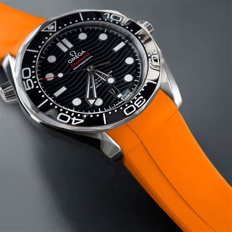 omega orange dial watch|replacement strap for omega seamaster.